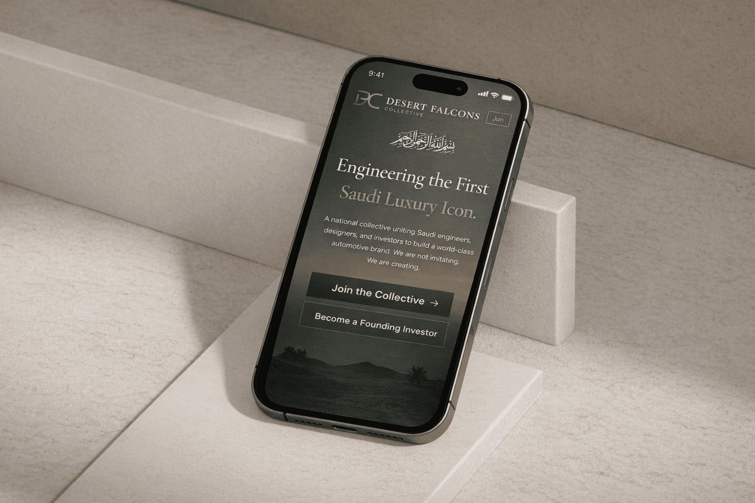 Desert Falcons Collective mobile